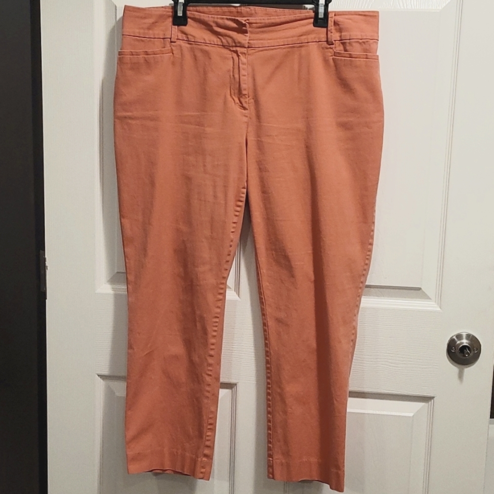 Ann Taylor LOFT Curvy Ankle Pants 14 Stretch